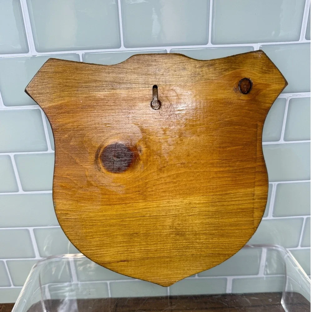 Vintage Wooden Scottish Terrier Wall Sign Coat Rack Leash Hook Scottie Dog
